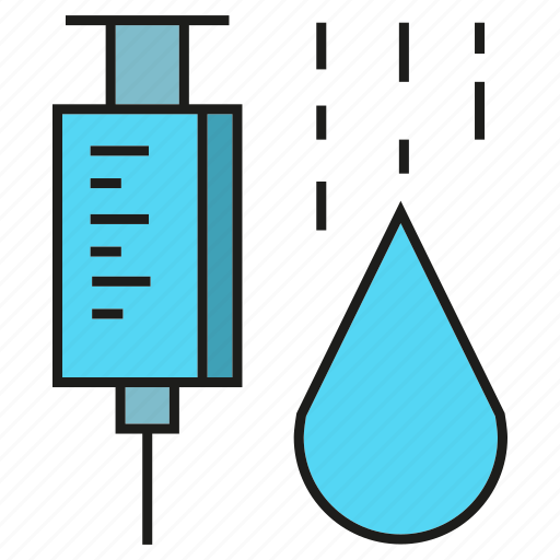 Drop, drug, fluid, liquid, medical, pharmacy, syringe icon - Download on Iconfinder