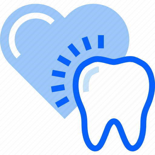 Teeth, tooth, favorite, heart, dental, care, dentist icon - Download on Iconfinder