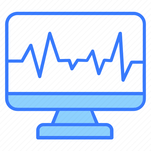 Electrocardiogram, ecg monitor, heartbeat, healthcare, ecg icon - Download on Iconfinder