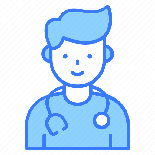 Doctor, medical, healthcare, stethoscope, men icon - Download on Iconfinder