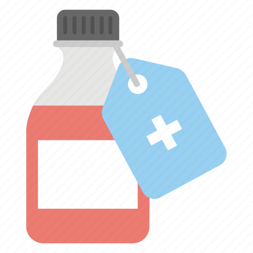 Medicine, medicine branding, medicine tag, pharmacy, syrup bottle icon - Download on Iconfinder