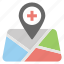 hospital location, hospital nearby, location pointer, medical clinic, placeholder 