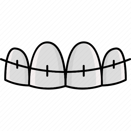 Braces, orthodontic, dentist, teeth, treatment icon icon - Download on Iconfinder