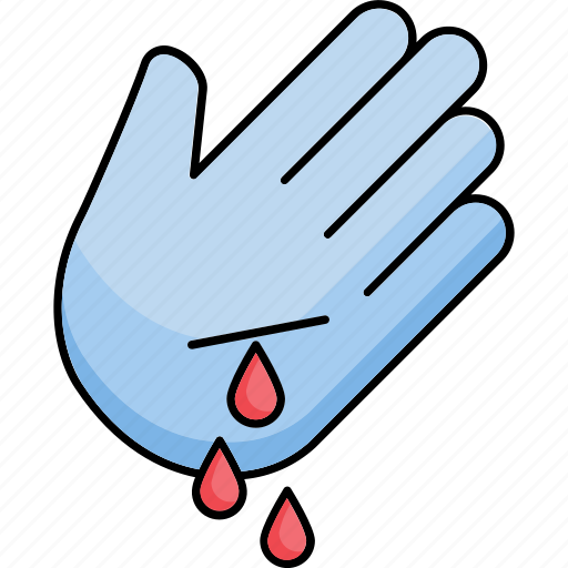 Bleeding, blood, hand, injury, wound icon icon - Download on Iconfinder