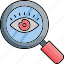 eye, magnifier, vision, zoom, ophthalmology icon 