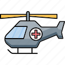 air, emergency, flying, helicopter, sky icon
