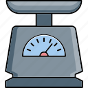equipment, scale, scales, weighing, weight scale icon