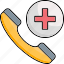 call, emergency call, helpline, medical, receiver icon 