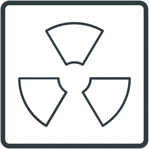 Danger, nuclear, radiation, radioactivity symbol, toxic icon - Download on Iconfinder