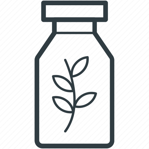 Botany experiment, bottle, lab experiment, lab jar, leaf in jar icon - Download on Iconfinder