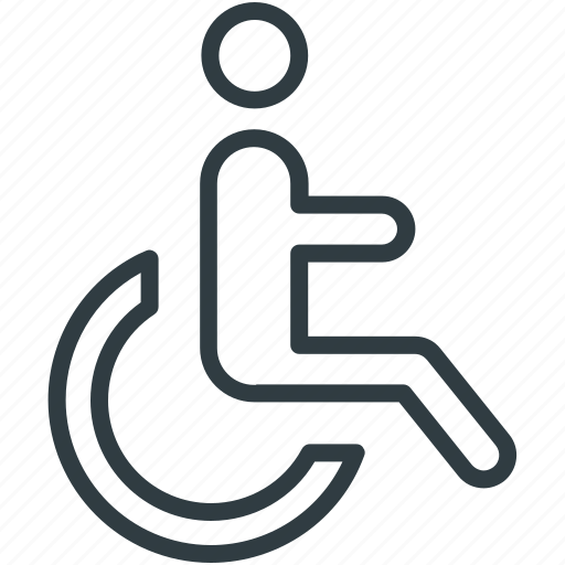 Disability, disabled, disabled parking, handicap, paraplegic icon - Download on Iconfinder