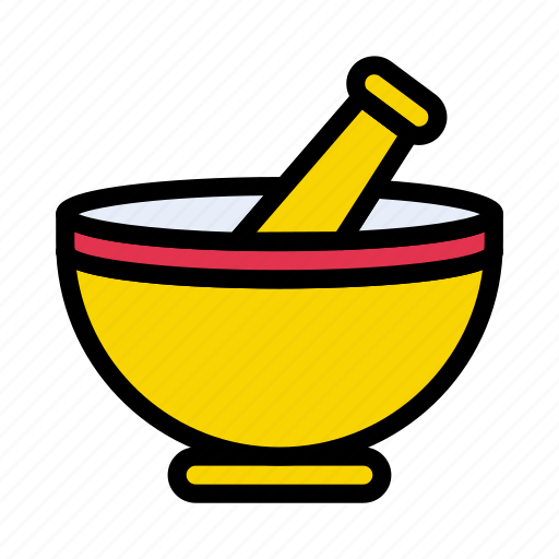Bowl, pestle, pharmacy, mortar, medical icon - Download on Iconfinder