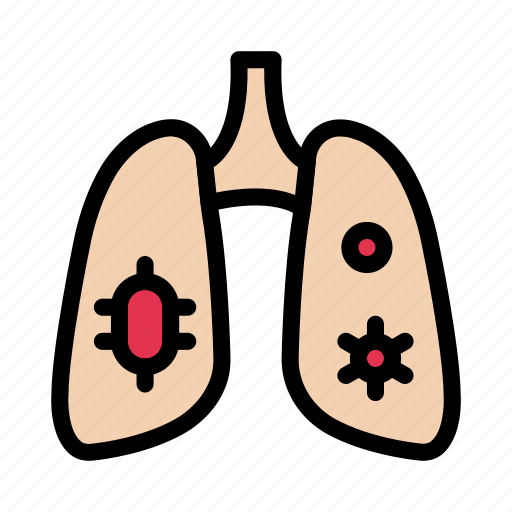 Infection, liver, bacteria, breath, lungs icon - Download on Iconfinder