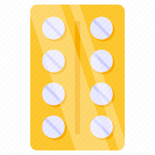 Pills strip, tablets strip, capsule strip, pills blister, medicine icon - Download on Iconfinder