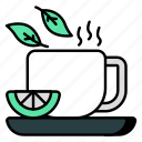teacup, herbal tea, lemon tea, beverage, refreshment