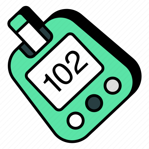 Glucometer, sugar test machine, blood checker, medical apparatus, diabetic test icon - Download on Iconfinder