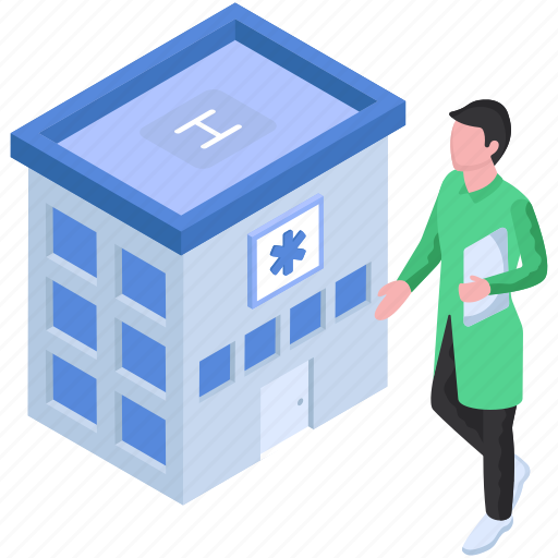 Hospital, building, architecture, structure, dispensary icon - Download on Iconfinder