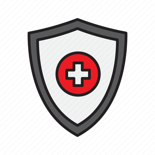 Healthy, medical, shield icon - Download on Iconfinder
