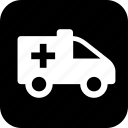 ambulance, er, healthcare, medecine, medical, medical cross, wheels