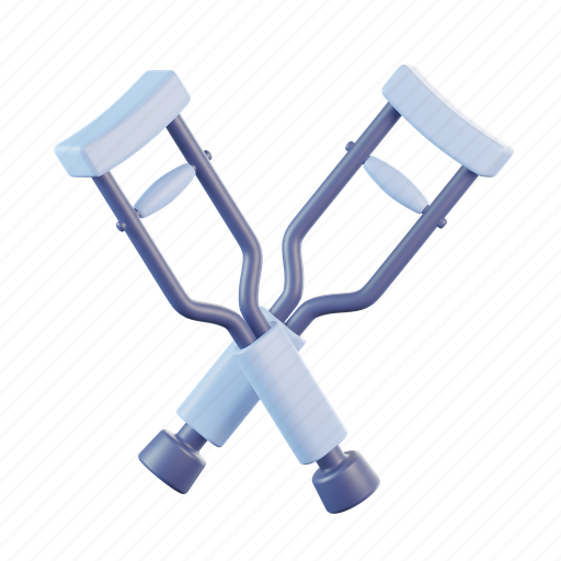 Crutch, crutches, medical, injury, disabled icon - Download on Iconfinder