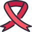 aids, ribbon, support, cancer, breast 