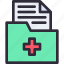 folder, document, healthcare, health, data 