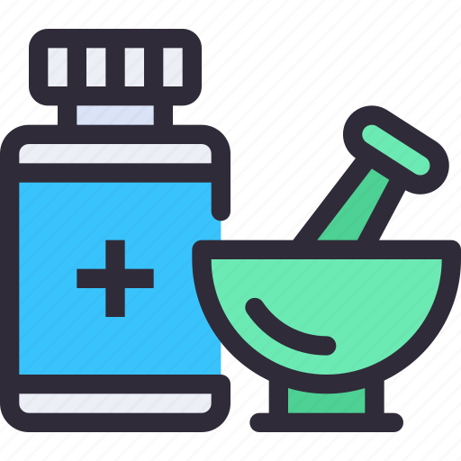 Mortar, herb, medical, health, medicine icon - Download on Iconfinder