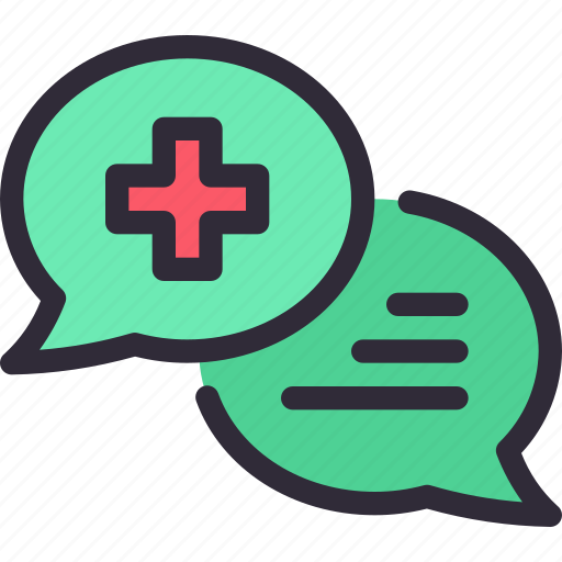 Speech, bubble, hospital, health, care, medical, clinic icon - Download on Iconfinder