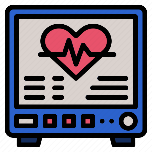 Medicine, heartmonitoring, heart, mornitoring, pulse, rate, monitor icon - Download on Iconfinder