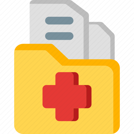 File, file medic, folder, folder medic, hospital, medic, medical icon - Download on Iconfinder