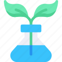 biotech, botany, flask, plant, biochemistry