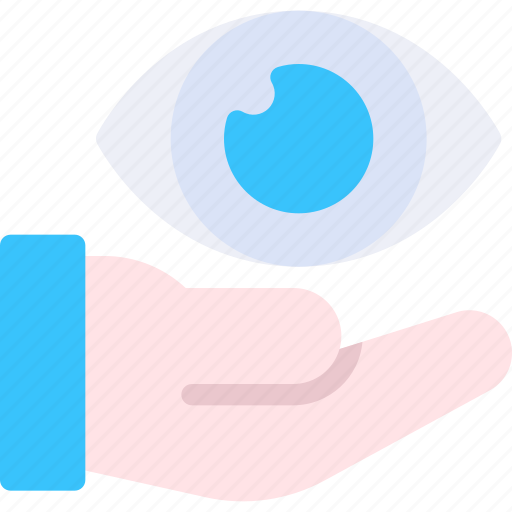 Eye, hand, vision, healthcare, donor icon - Download on Iconfinder