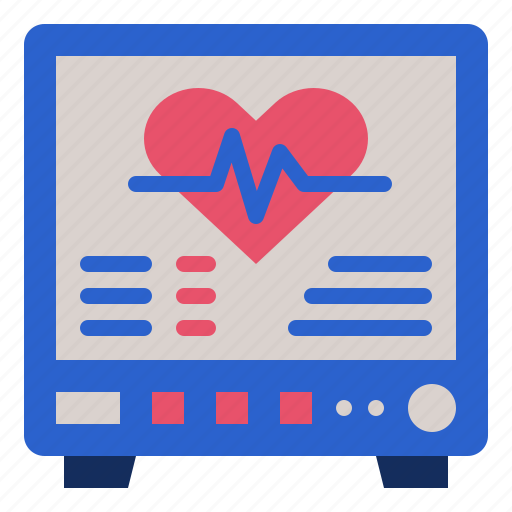Medicine, heartmonitoring, heart, mornitoring, pulse, rate, monitor icon - Download on Iconfinder