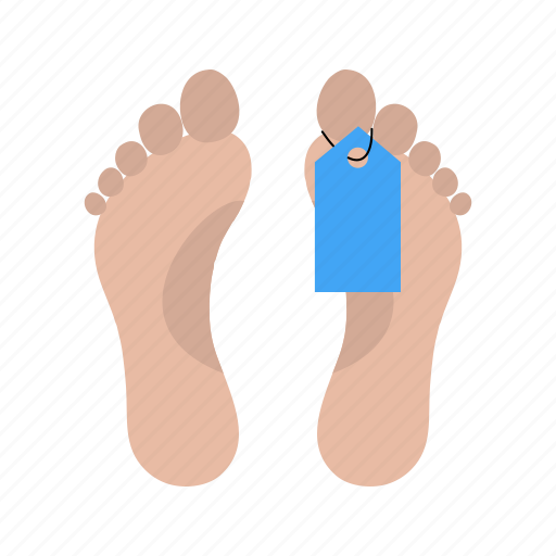Dead body, death, toe tag icon - Download on Iconfinder