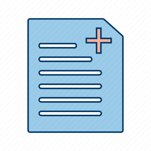 Medical document, medical record, medical report icon - Download on Iconfinder