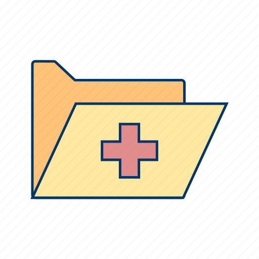 Medical document, medical file, medical folder icon - Download on Iconfinder