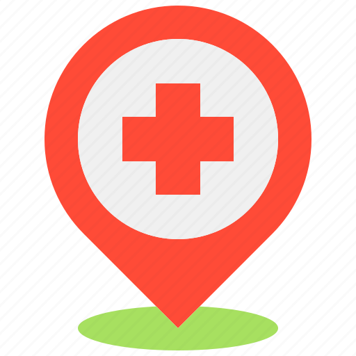 Health, hospital, location, map, medical, pin icon - Download on Iconfinder