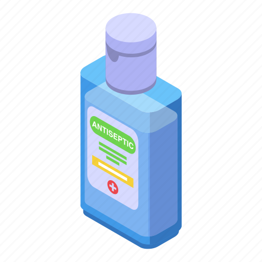 Antiseptic, solution, isometric icon - Download on Iconfinder