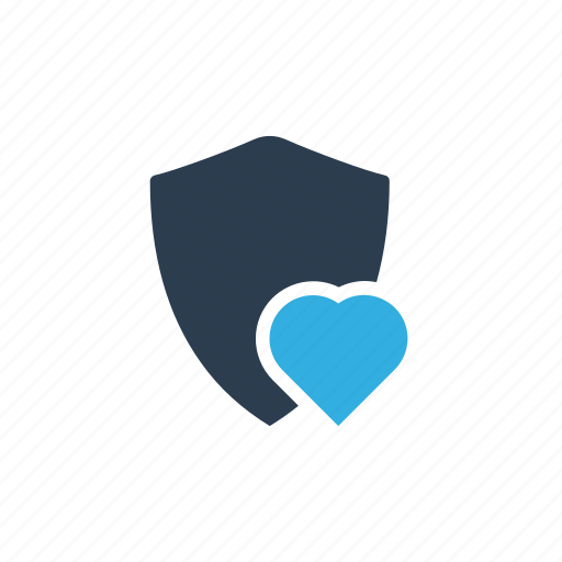 Heart, insurance, protection, safety, shield icon - Download on Iconfinder