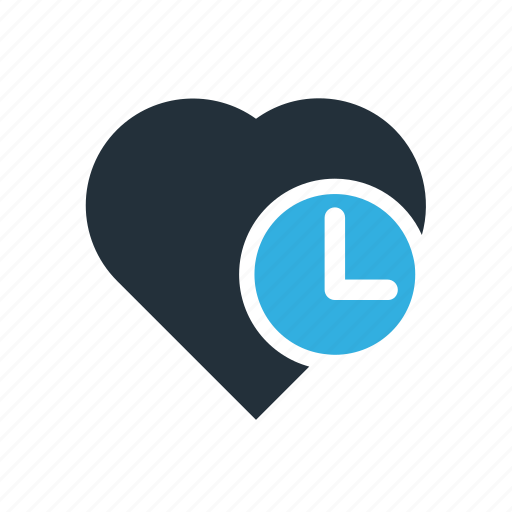 Heart, time, organ, timeclock icon - Download on Iconfinder