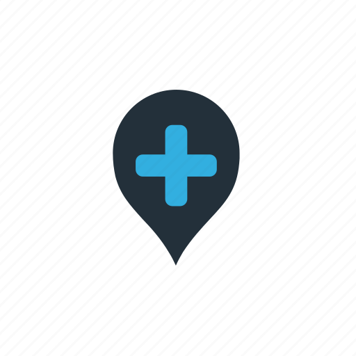 Location, pin, care, hospital, map, sign icon - Download on Iconfinder
