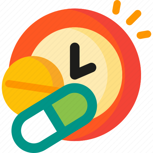 Pills, time, alarm, clock, schedule, timer, watch icon - Download on Iconfinder