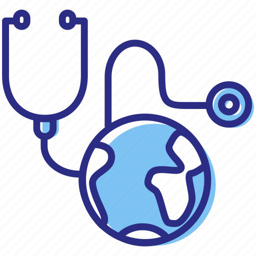 Global health, healthcare, medical, stethoscope icon - Download on Iconfinder