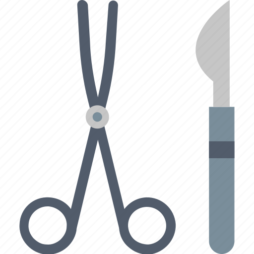 Surgery, equipment, healthcare, medical, scalpel, scissors, tools icon - Download on Iconfinder