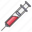 injection, medical, needle, syringe, vaccine 