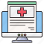 checkup, medical, online, report, screen 