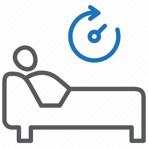 Hospital bed, patient, recovery icon - Download on Iconfinder