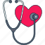 stethoscope, medical, diagnosis, doctor, healthcare, check, heart 