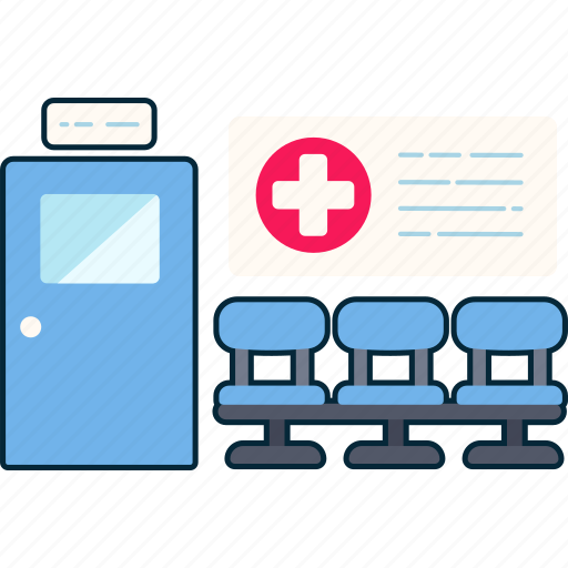 Waiting, room, hospital, doctor, meet, case, patient icon - Download on Iconfinder