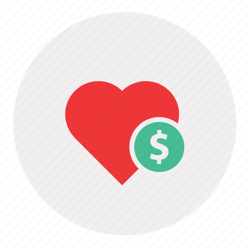 Donate, dollar sign, dollar, money, heart, cash, currency icon - Download on Iconfinder